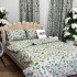 Set Lenjerie Pat Dublu Crăciun 4 Piese + 2 Draperii 150x235cm din Bumbac Ranforsat – Confort și Eleganță, Fabricat în România, Gri, Verde, crenguțe de brad, vasc [10]