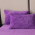 Lenjerie de Pat Dublu, Cocolino Ultra Pufoasă, 4 piese, cu Fluturi 3D – Somn Regal în Confort Absolut, Mov, fluturi [10]