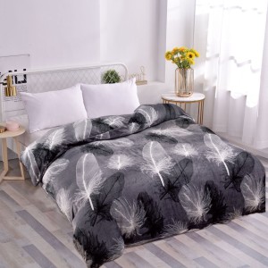 Patura pufoasa cocolino 200x230cm, 240g/mp, Gri, pene