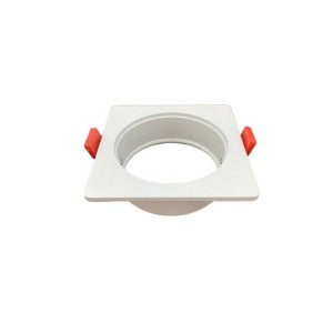 Rama Simpla Pentru Spot Incastrat, Patrata, Alb