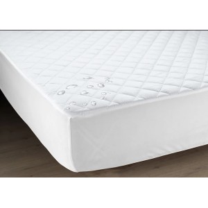 Protectie matlasata ultrasonic imperial/impermeabila cu bordura. 140x200cm, alb, Ralex Pucioasa