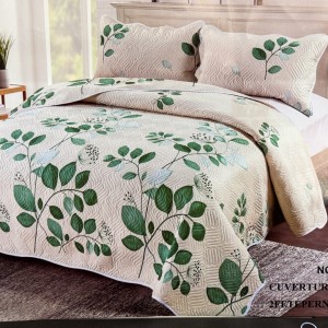 Cuvertură Pat Dublu, 3 Piese, Bumbac 100% Imprimat – Calitate Premium, cu Imprimeu Durabil, cod CSA-CV38 Cuvertură Pat Dublu, 3 Piese, Bumbac 100% Imprimat – Calitate Premium, cu Imprimeu Durabil, cod CSA-CV38