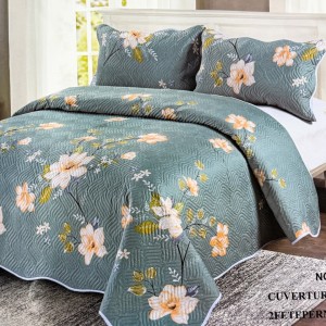 Cuvertură Pat Dublu, 3 Piese, Bumbac 100% Imprimat – Calitate Premium, cu Imprimeu Durabil, cod CSA-CV25 Cuvertură Pat Dublu, 3 Piese, Bumbac 100% Imprimat – Calitate Premium, cu Imprimeu Durabil, cod CSA-CV25