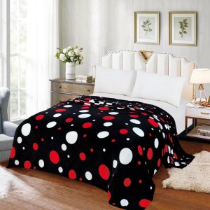 Patura CoCoLiNo, 195x210cm, Negru, buline