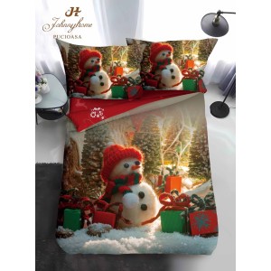 Lenjerie pat 1 PERSOANA, BUMBAC FINET, 4 piese, Identică cu Poza, Craciun, Verde, Roșu, om de zăpadă, cadouri Lenjerie pat 1 PERSOANA, BUMBAC FINET, 4 piese, Identică cu Poza, Craciun, Verde, Roșu, om de zăpadă, cadouri