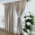 Draperie Catifea Asama cu insertii aurii, 140cm latime x 260cm înălțime, cu TIV LAT, Crem - V2 [3]