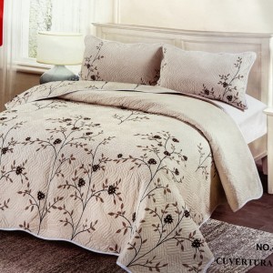 Cuvertură Pat Dublu, 3 Piese, Bumbac 100% Imprimat – Calitate Premium, cu Imprimeu Durabil, cod CSA-CV32