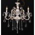 Candelabru RFAN, Model 1018/8B, Cu Margele Tip Cristal, Metal, 8 X E14, Alb [2]