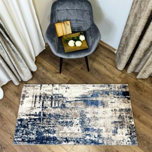 Covor Modern, Elegant, 200x300cm, gros si pufos, SHINNY V3, Albastru/Gri/Alb