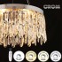 Candelabru LED RFAN, Model 9137/600, Textura Cristal, Metal, 74W, Crom [2]