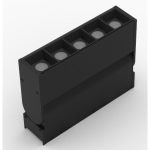 Grila LED Reglabila, Sina Magnetica Aplicata Slim, Lumina Neutra, 10W, Negru, Model MS30-FD5