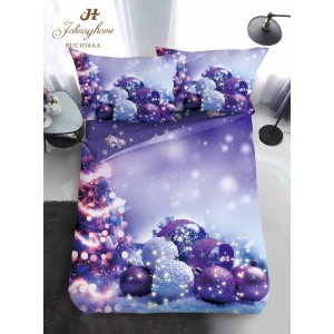 Lenjerie pat 1 PERSOANA, BUMBAC FINET, 4 piese, Identică cu Poza, Craciun, Mov, Lila, globulețe, brad Lenjerie pat 1 PERSOANA, BUMBAC FINET, 4 piese, Identică cu Poza, Craciun, Mov, Lila, globulețe, brad