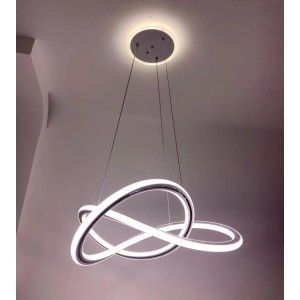 Lustra LED Tip Pendul RFAN, Model 1502, 3 Tipuri De Lumina, Inaltime Reglabila