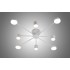 Lustra LED RFAN, Model R9029-8, Cu Telecomanda, 3 Tipuri De Lumina, Intensitate Reglabila, 96W, Alb [2]