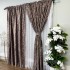 Set DraperiI Catifea Nikko cu insertii aurii, Cappuccino - V15, 2m latime x 2.5m inaltime, cu tiv lat [2]