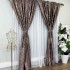 Set DraperiI Catifea Nikko cu insertii aurii, Cappuccino - V15, 2m latime x 2.5m inaltime, cu tiv lat [8]