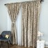 Set 2 Draperii Catifea Nikko cu insertii aurii - 200cm x 250cm,Tiv lat , Bej - V2 [2]