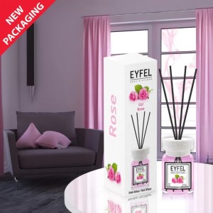 Eyfel odorizant de camera cu bete 120ml, Rose (Trandafir)
