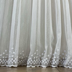 Perdea Dolce din IN Brodat - 600cm x 240cm, Tiv lat,  Alb