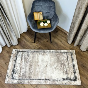 Covor Modern, Elegant, 120x180cm, gros si pufos, SHINNY V2, Gri/Alb Covor Modern, Elegant, 120x180cm, gros si pufos, SHINNY V2, Gri/Alb