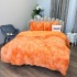 Lenjerie pat super pufoasa, COCOLINO Fluffy,  4 piese, Portocaliu degrade [7]