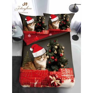 Lenjerie pat 1 PERSOANA, BUMBAC FINET, 4 piese, Identică cu Poza, Craciun, Rosu, Maro, pisicuță, brad Lenjerie pat 1 PERSOANA, BUMBAC FINET, 4 piese, Identică cu Poza, Craciun, Rosu, Maro, pisicuță, brad