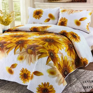 Cuvertură Pat Dublu, 3 Piese, Bumbac 100% Imprimat – Calitate Premium, cu Imprimeu Durabil, cod CSA-CV22 Cuvertură Pat Dublu, 3 Piese, Bumbac 100% Imprimat – Calitate Premium, cu Imprimeu Durabil, cod CSA-CV22