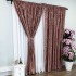 Set 2 Draperii Catifea CRETA cu insertii aurii - 2m latime x 2.50m inaltime x Tiv lat, Rose [5]