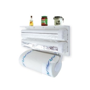 Dispenser triplu, hartie, folie bucatarie