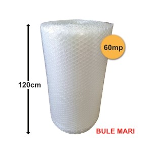 Folie Cu Bule De Aer Mari, 120 g/mp, 1.2m x 50ml (60mp), TRANSPARENTĂ