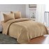 Cuvertură Matlasată, Pat Dublu, 230x250 cm, 3 Piese, Bumbac Satinat Superior, 2 Fețe de Pernă 50x70 cm, Bej [4]