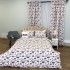 Set Lenjerie Pat Dublu 4 Piese + 2 Draperii 150x235cm din Bumbac Ranforsat – Confort și Eleganță, Fabricat în România, Alb, Lila, Iepurasi [2]