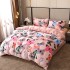 Lenjerie pat dublu, Super Pufoasa COCOLINO, 4 piese, Roz, Fluturi [7]