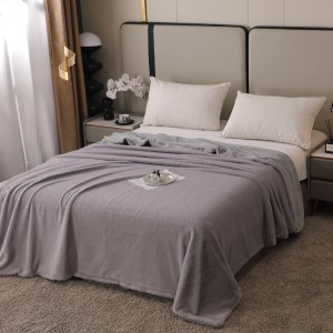 Pătură Premium, 200x230cm, cu Blăniță Shorthair si Cocolino, cu Fermoar, Gri – Lux, Căldură & Versatilitate!