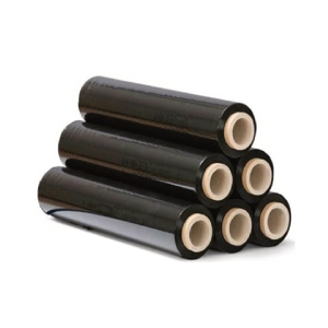 Folie Stretch Neagra, Set 6 Role, 50 cm, 23 microni, 1.5 kg, 134ml