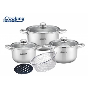 Set gatit din inox 8 piese, victoria, cooking by Heinner