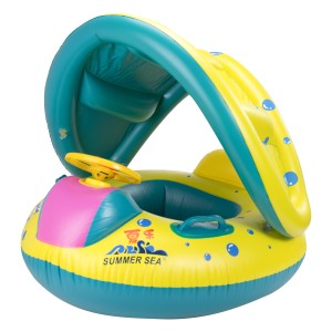 Colac gonflabil pentru copiii, cu scaun, volan si acoperis, 65 x 73 cm, greutate maxima 40 kg Colac gonflabil pentru copiii, cu scaun, volan si acoperis, 65 x 73 cm, greutate maxima 40 kg