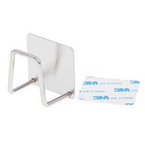 Suport cu carlig autoadeziv pentru buretele de bucatarie Suport cu carlig autoadeziv pentru buretele de bucatarie