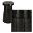 Scaun pliant, taburet extensibil, negru [5]