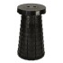 Scaun pliant, taburet extensibil, negru [10]