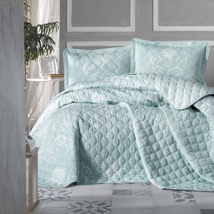 Set cuvertura de pat dublu, 3 piese, Bumbac 100%, 240x260cm, Clasy, ALONE V2