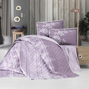 Set cuvertura de pat dublu, 3 piese, Bumbac 100%, 240x260cm, Clasy, BOVA V2 Set cuvertura de pat dublu, 3 piese, Bumbac 100%, 240x260cm, Clasy, BOVA V2