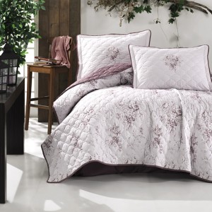 Set cuvertura de pat dublu, 3 piese, Bumbac 100%, 240x260cm, Clasy, ESTE V2