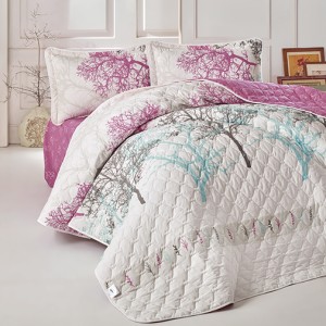 Set cuvertura de pat dublu, 3 piese, Bumbac 100%, 240x260cm, Clasy, MIDAS V1