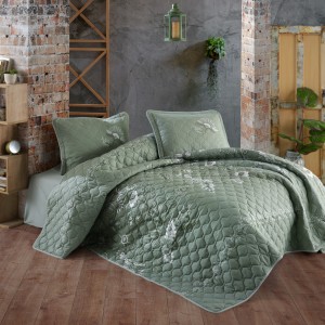 Set cuvertura de pat dublu, 3 piese, Bumbac 100%, 240x260cm, Clasy, MOHANA V1