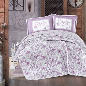 Set cuvertura de pat dublu, 3 piese, Bumbac 100%, 240x260cm, Clasy, MONTERA V1