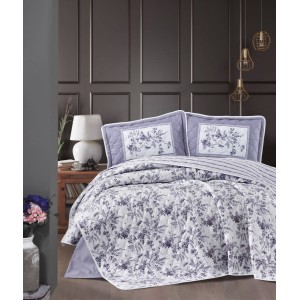 Set cuvertura de pat dublu, 3 piese, Bumbac 100%, 240x260cm, Clasy, MONTERA V2