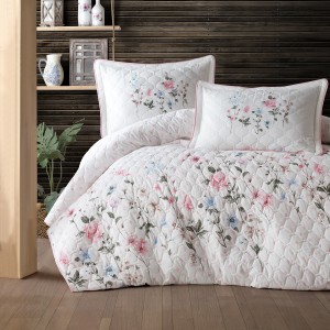 Set cuvertura de pat dublu, 3 piese, Bumbac 100%, 240x260cm, Clasy, PALITRA V1