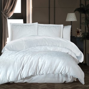 Lenjerie pat matrimonial, 6 piese, Bumbac 100% Jacquard, Ralex Pucioasa PAYAVA V1