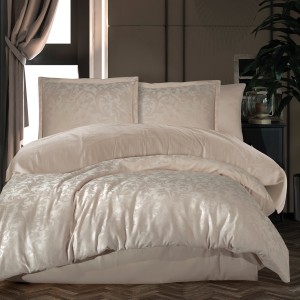 Lenjerie pat matrimonial, 6 piese, Bumbac 100% Jacquard, Ralex Pucioasa PAYAVA V2